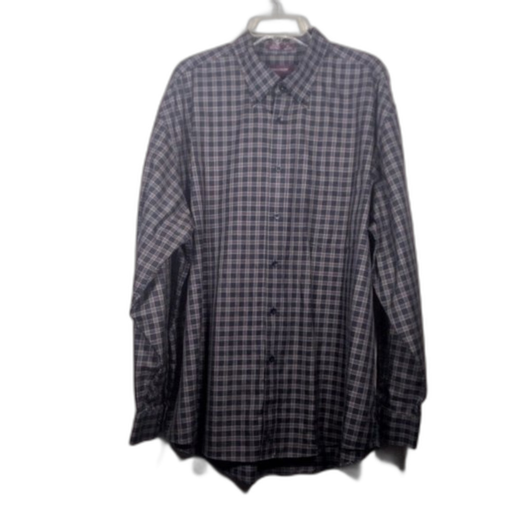 Nordstrom Men's Plaid Button Down Smart Care Shirt Size: XXL